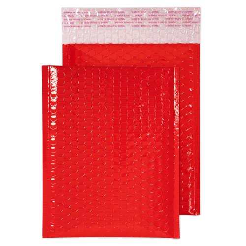Blake Purely Packaging Red Neon Gloss Peel & Seal Pocket 250X180mm 70Mu Pack 100 Code Ngr250 3P