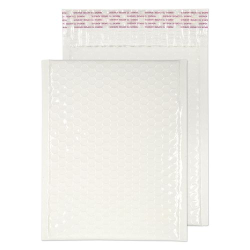 Blake Purely Packaging White Neon Gloss Peel & Seal Pocket 250x180mm 70Mu Pack 100 Code NGW250