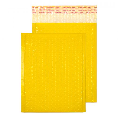 Blake Purely Packaging Yellow Neon Gloss Peel & Seal Pocket 250X180mm 70Mu Pack 100 Code Ngy250 3P