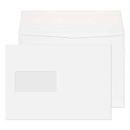 Blake Purely Packaging Ultra White Card Window Peel & Seal Card Wallet 162x229mm 210gsm Pack 250 Code OP55