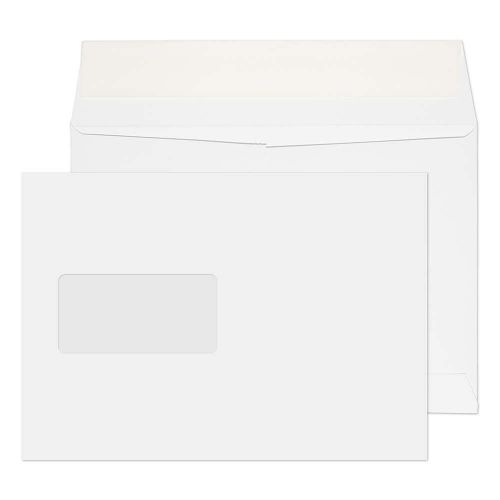 Blake Purely Packaging Ultra White Card Window Peel & Seal Card Wallet 162x229mm 210gsm Pack 250 Code OP55
