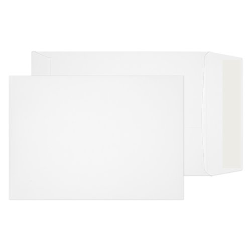 Blake Optima Ultra White Card Peel & Seal Card Pocket 229x162mm 210gsm Pack 250 Code OP70