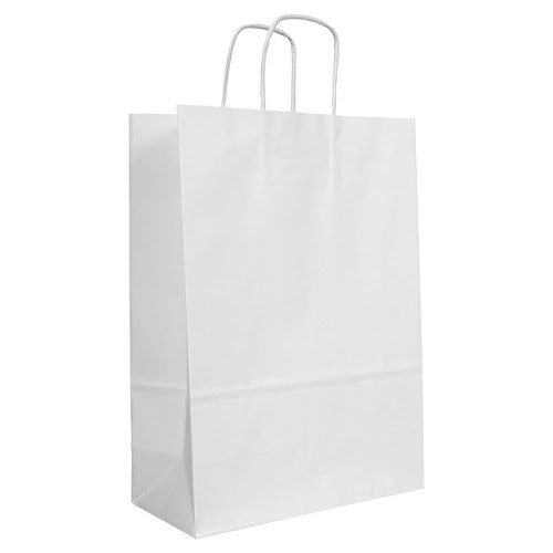 Blake Purely Packaging White Carrier Bag 240x110mm 90gsm Pack 200 Code PCT530