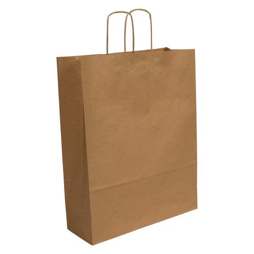 Blake Purely Packaging Brown Carrier Bag 320x120mm 100gsm Pack 150 Code PCT640