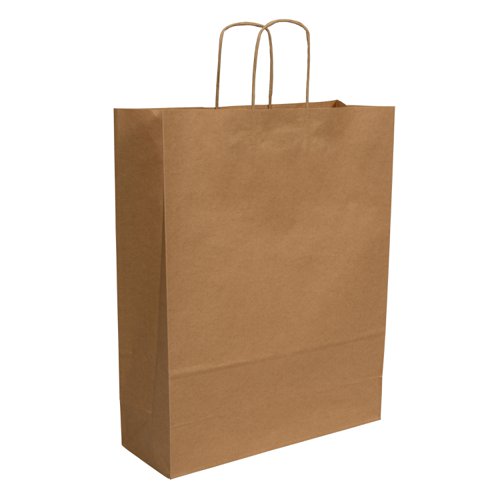 Blake VITA Brown  Twist Handled Carrier Bag 320 x 120 x 410mm 100gsm Pack 150 Code PCT640