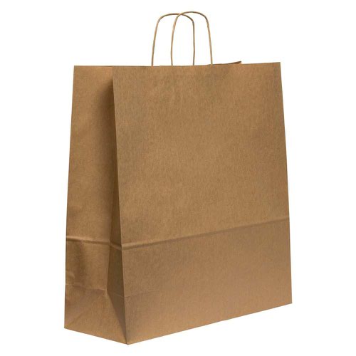 Blake Purely Packaging Brown Carrier Bag 450x170mm 100gsm Pack 150 Code PCT680