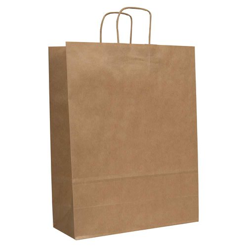 Blake Purely Packaging Brown Carrier Bag 320x120mm 90gsm Pack 150 Code PCT740