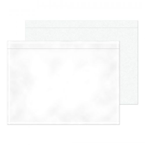 Blake Purely Packaging Document Enclosed Wallet C6 168x126mm Peel and Seal Plain Clear (Pack 1000) - PDE20 Packing List Envelopes 13735BL