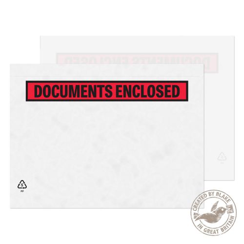 Blake Purely Packaging Printed Document Enclosed Wallet A5 235x175mm (Pack 250) Code PDE42/250