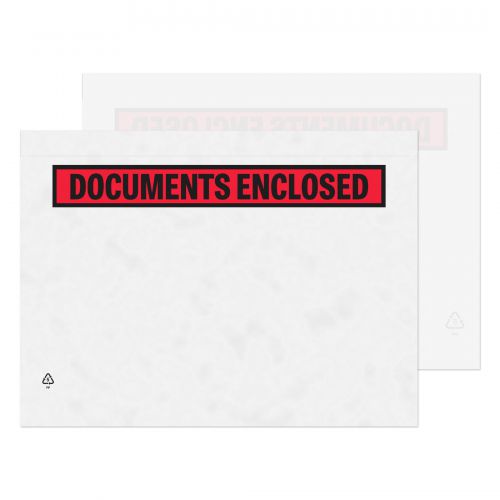 Blake Purely Packaging A4 328x245mm Printed Document Enclosed Wallet (Pack 500) Code PDE52