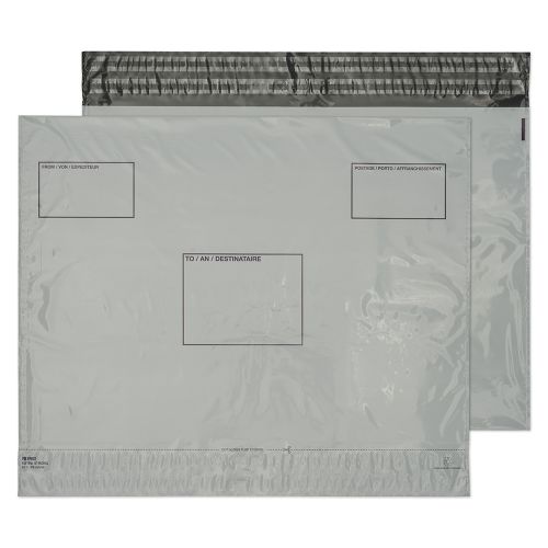 Blake Purely Packaging White Peel & Seal Polythene  Wallet 395X400mm 50Mu Pack 500 Code Pe83/W 3P