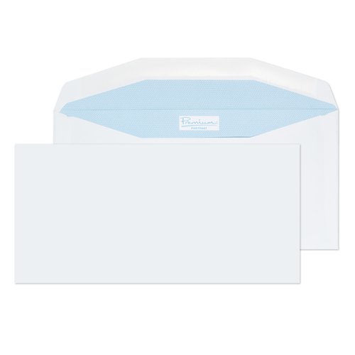 Blake Premium Postfast Mailing Wallet Gummed White DL+ 114x229mm 90gsm (Pack 500) Code PF803IJ