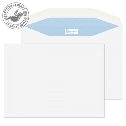 Blake Premium Postfast White Gummed Mailing Wallet C5 162x229mm 90gsm (Pack 50) Code PF80755