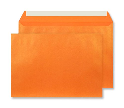 Blake Creative Shine Fireburst Orange Peel & Seal Wallet 162X229mm 120Gm2 Pack 250 Code Pl332 3P
