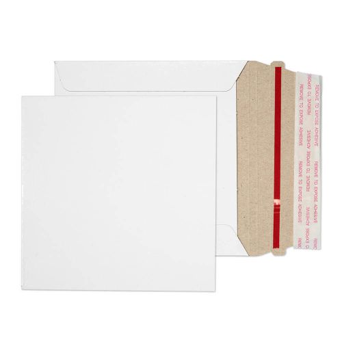 Blake Purely Packaging White Board Hot Melt Peel & Seal All Board Pocket 125x125mm 350gsm Pack 200 Code PPA0-RS
