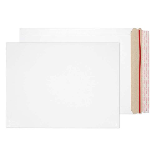 Blake Purely Packaging White Board Hot Melt Peel & Seal All Board Pocket 330x248mm 350gsm Pack 100 Code PPA11-RS