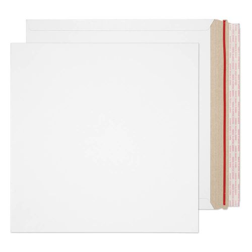 Blake Purely Packaging White Board Hot Melt Peel & Seal All Board Pocket 340x340mm 350gsm Pack 100 Code PPA13-RS