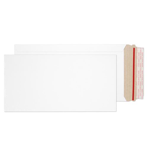 Blake Purely Packaging White Board Peel & Seal All Board Pocket 460x185mm 350gsm Pack 100 Code PPA14-RS