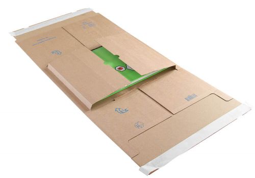 Blake Purely Packaging Kraft Peel & Seal Postal Wrap 350X320X99mm 120 Pack 25 Code Ppw65 3P