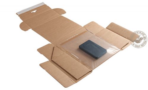 Blake Purely Packaging KRAFT Peel & Seal Postal Box 190x150mm 150 Pack 20 Code PSB300