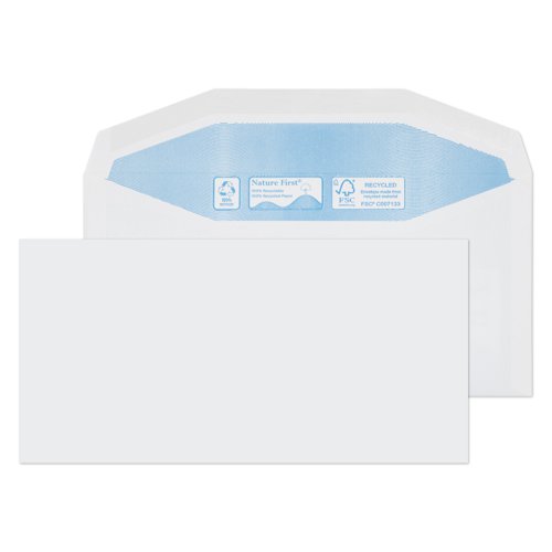 Blake Environmental White Gummed Mailer 114x229mm 90gsm Pack 1000 Code RN0012