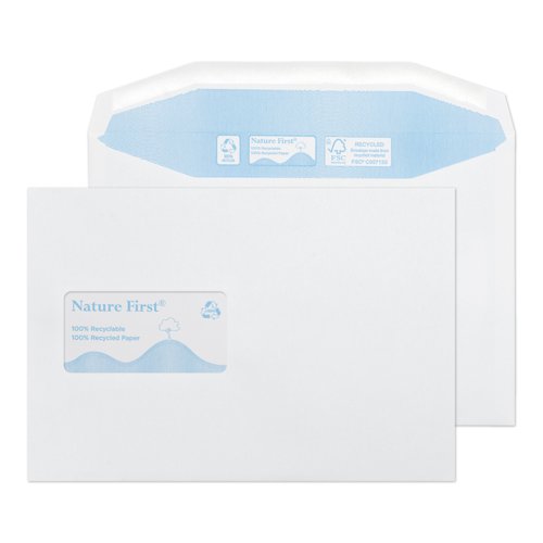 Blake Purely Environmental White Window Gummed Mailer 162X238mm 90Gm2 Pack 500 Code Rn030 3P