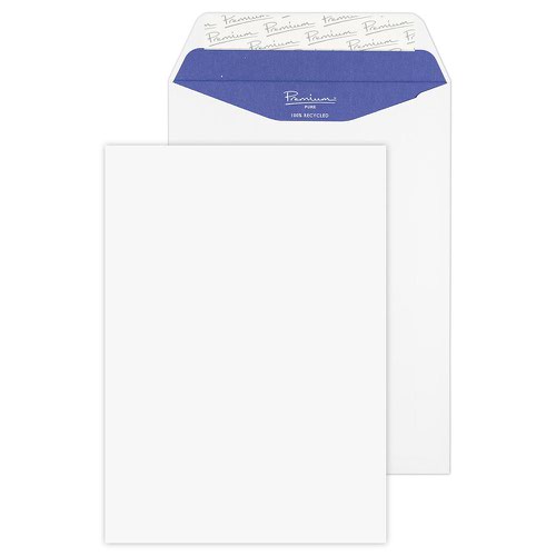 Blake Premium Pure Super White Wove Peel & Seal Pocket 229X162mm 120Gm2 Pack 25 Code Rp83454 3P Blake Envelopes