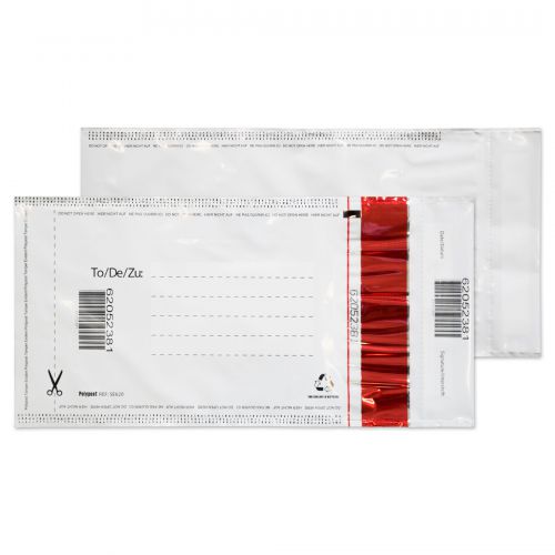 Blake Purely Packaging Polythene Pocket Peel and Seal White 240×135mm 70µm (Pack 1000) Code SE620