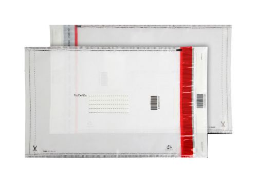 Blake Purely Packaging Polythene Pocket Peel and Seal Clear 430×330mm 70µm (Pack 500) Code SECL102