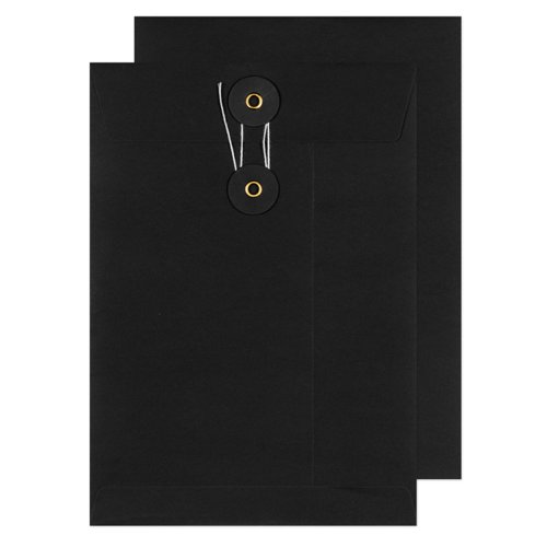 Blake Senses String & Washer Black Internal Mail Pocket 229x162mm 180gsm Pack 500 Code SW824