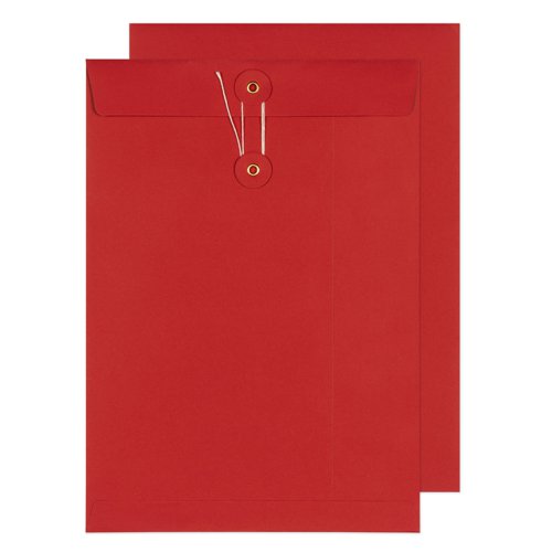 Blake Senses String & Washer Red Internal Mail Pocket 324x229mm 160gsm Pack 200 Code SW925