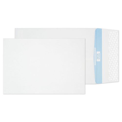 Blake Premium Secure Gusset Pocket Peel and Seal White C4 324x229x25mm 125gsm (Pack 100) Code TR9900