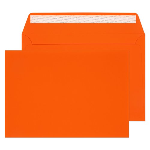 Blake Senses Orange Velvet Peel & Seal Wallet 162x229mm 140gsm Pack 125 Code V642