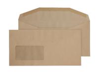 Blake Purely Everyday Manilla Window Gummed Mailer 121x235mm 80gsm Pack 1000 Code 1114 3P