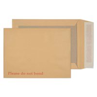 Blake Purely Packaging Manilla Peel & Seal Board Back Pocket 241X178mm 120Gm2 Pack 125 Code 11935 3P