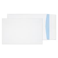 Blake Purely Packaging White Peel & Seal Gusset Pocket 381X254X25mm 140gsm Pack 125 Code 12201 3P