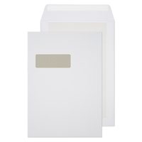 Blake Purely Packaging White Window Peel & Seal Board Back Pocket 324X229mm 150G Pk125 Code 12901 3P