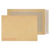 Blake Purely Packaging Manilla Peel & Seal Board Back Pocket 324X229mm 120Gm2 Pack 125 Code 13935 3P