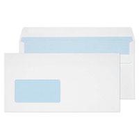 Blake Purely Everyday White Window Self Seal Wallet 114X229mm 90Gm2 Pack 1000 Code 15884 3P