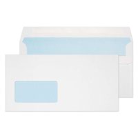 Blake Purely Everyday White Window Self Seal Wallet 121X235mm 90Gm2 Pack 1000 Code 16884 3P
