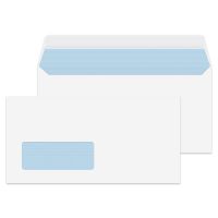 ValueX Wallet Envelope DL Peel and Seal Window 100gsm White (Pack 500) - 23884