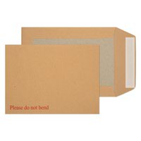 Blake Purely Packaging Manilla Peel & Seal Board Back Pocket 190X140mm 115Gm2 Pack 125 Code 3112 3P