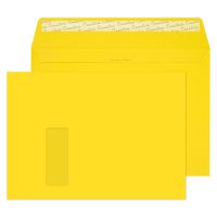 Blake Creative Colour Banana Yellow Window Peel & Seal Wallet 229X324mm 120Gm2 Pack 250 Code 403W 3P