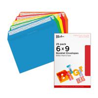 Blake Creative Colour Assorted Peel & Seal Wallet 162X229mm 120gsm Pack 25 Code 45123 3P