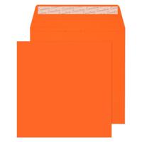 Blake Creative Colour Pumpkin Orange Peel & Seal Square Wallet 160X160mm 120gsm Pack 500 Code 605 3P