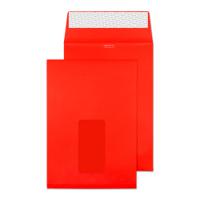 Blake Creative Colour Pillar Box Red Window P&S Gusset Pocket 229X162X25 140G Pk125 Code 6061W 3P