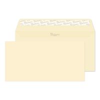 Blake Premium Business Envelopes DL Cream Wove Wallet Plain Peel and Seal 120gsm 110x220mm (Pack 500) - 61882