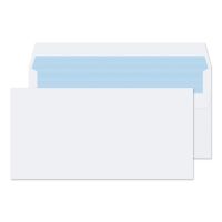 Blake Everyday Envelopes DL White Wallet Plain Self Seal 100gsm 110x220mm (Pack 500) - 7772