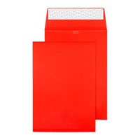 Blake Creative Colour Pillar Box Red Peel & Seal Gusset Pocket 324X229X25mm 140G Pk125 Code 9060 3P