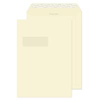Blake Creative Colour Soft Ivory Window Peel & Seal Pocket 324X229mm 120gsm Pack 250 Code 952W 3P